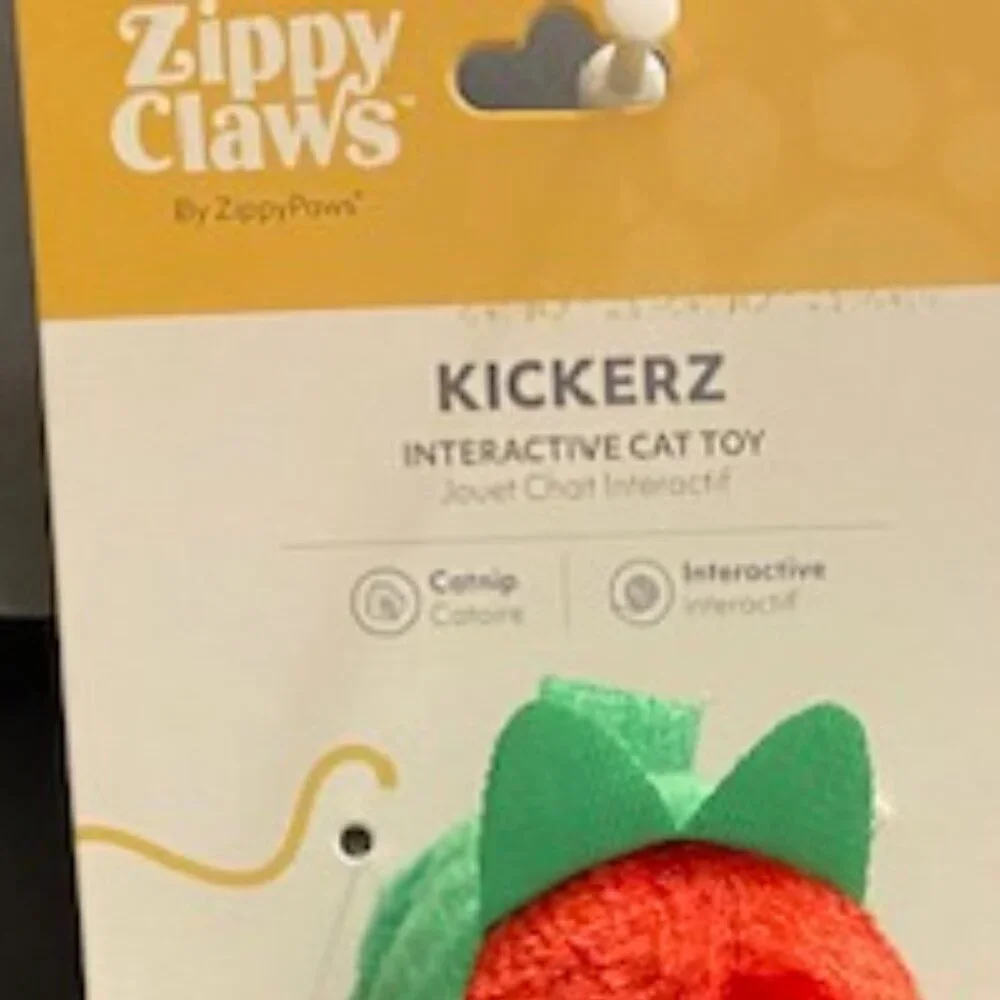 Zippy Claws: Interaction Cat Toy *KICKERZ-Pepper* *Catnip* *Interactive*